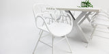Drift Fantail 9pc Terrazzo Dining Setting