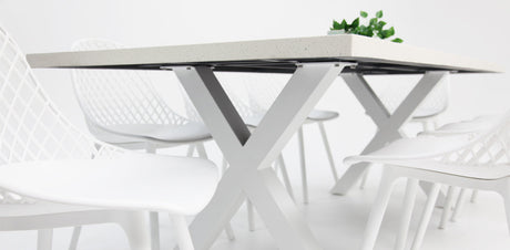 Drift Persia 9pc Terrazzo Dining Setting