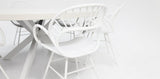 Drift Fantail Round 7pc Terrazzo Dining Setting