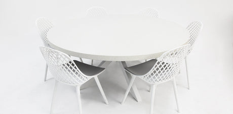 Drift Persia Round 7pc Terrazzo Dining Setting