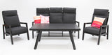 Eden 4pc Lounge Setting - Anthracite