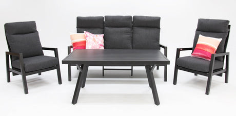 Eden 4pc Lounge Setting - Anthracite