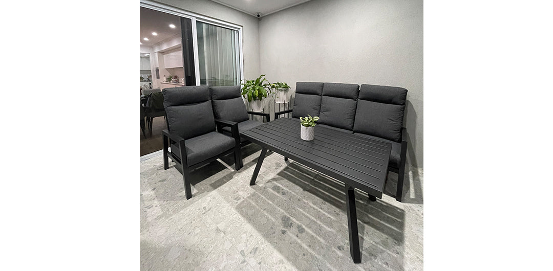 Eden 4pc Lounge Setting - Anthracite