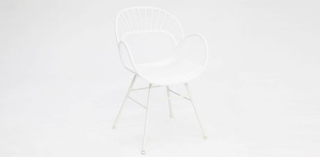 Java Fantail 7pc Dining Set - White