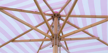 Billy Fresh 2m Bamboo Flamingo Umbrella - Pink