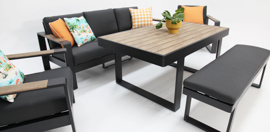 Frampton 5pc Lounge Setting - Anthracite