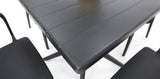 Frankie 5pc Armchair Dining Setting - Black