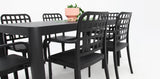 Frankie Azura 7pc Dining Set with Armchairs - Black