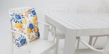 Frankie Azura 9pc Dining Set Armchair - White