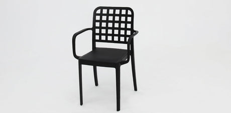 Frankie Azura 7pc Dining Set with Armchairs - Black