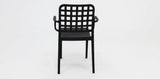 Frankie Resin Dining Armchair - Black