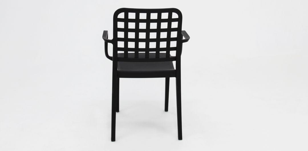 Ravenne Frankie 9pc Dining Setting with 2 x Armchairs - Black