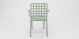 Frankie Resin Dining Armchair - Green