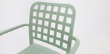 Frankie Resin Barstool with Arms - Green