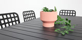 Frankie Azura 9pc Dining Set ARMLESS - Black
