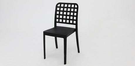 Frankie Azura 7pc Dining Set Armless - Black