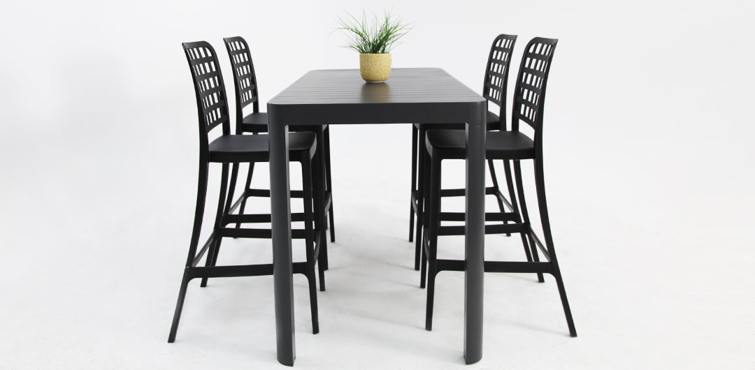 Frankie Armless Remix 5pc Bar Setting - Black