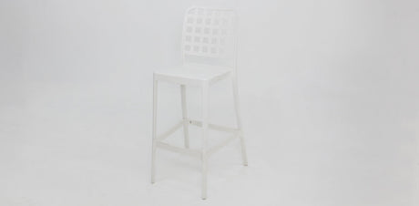 Frankie Remix 7pc Bar Set Armless - White