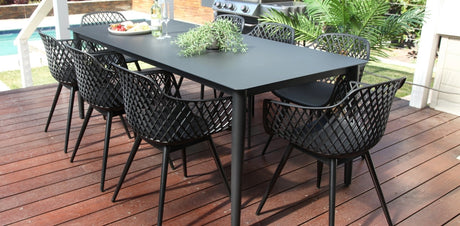 Java 9pc Dining Setting - Black