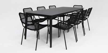 Java Bahamas 9pc Dining Setting - Black