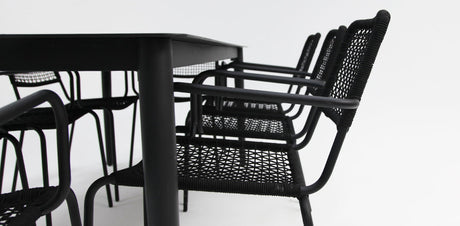 Java Bahamas 9pc Dining Setting - Black