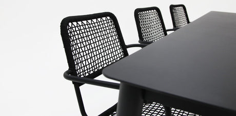 Java Bahamas 9pc Dining Setting - Black