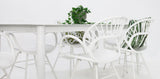 Java Fantail 7pc Dining Set - White