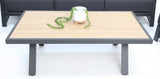 Milton 4pc Aluminium Lounge Setting - Black