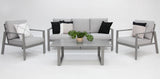 Octavia 4pc Lounge - Silver