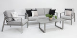 Octavia 4pc Lounge - Silver