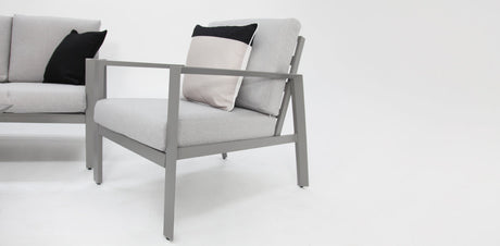 Octavia 4pc Lounge - Silver