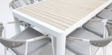 Octavia 11pc Extendable Dining Setting - White