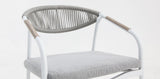 Octavia Aluminium Stacking Chair - White