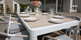 Octavia 11pc Extendable Dining Setting - White