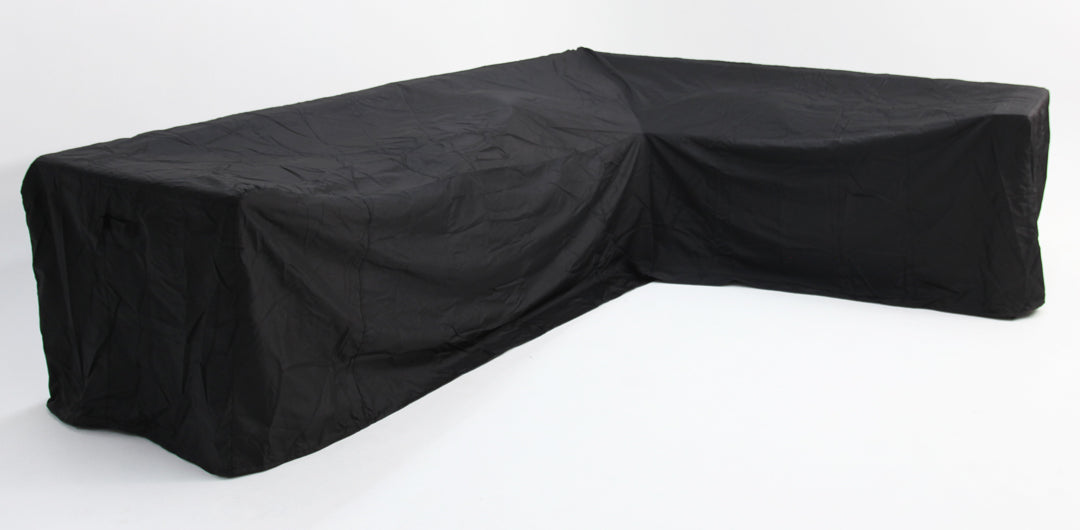 Odie Home Premium Large L-Shape Long Left Side Lounge Cover - Black