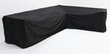 Odie Home Premium Large L-Shape Long Left Side Lounge Cover - Black