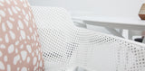Persia Bailey Armchair Round 7pc Dining Setting - White