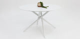 Persia Bailey Armchair Round 5pc Dining Setting - White