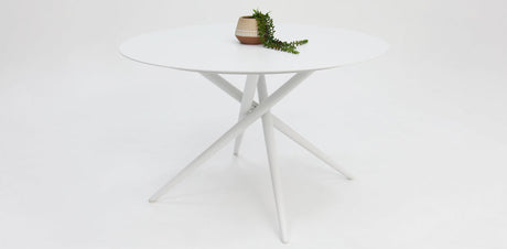 Persia Java Round 7pc Dining Setting - White