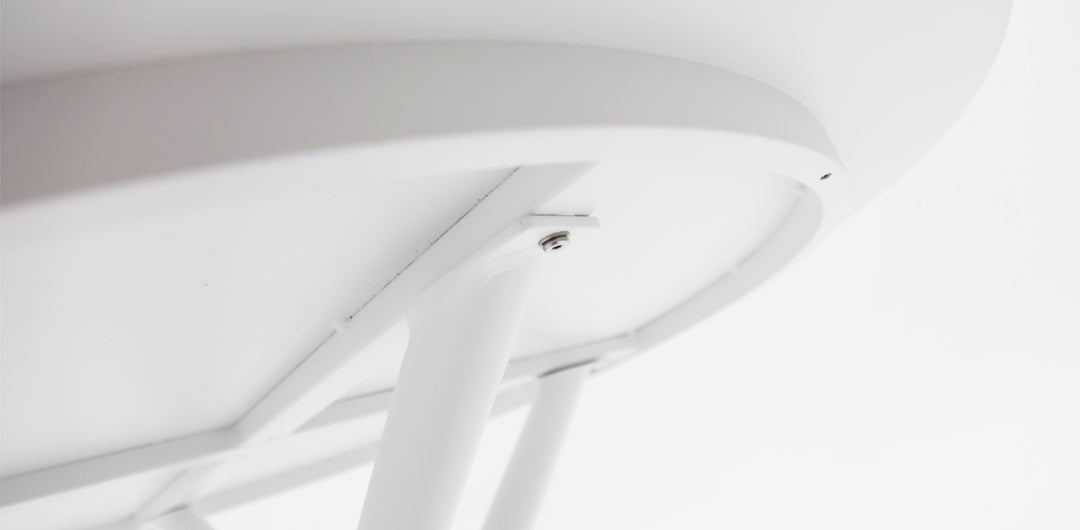 Persia 120cm Round Dining Table - White