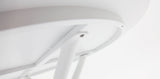 Persia Bailey Armchair Round 7pc Dining Setting - White