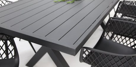Ravenne Java 9pc Dining Setting - Black