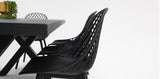Ravenne Persia 9pc Dining Setting - Black