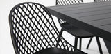 Ravenne Persia 9pc Dining Setting - Black