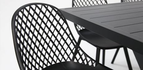 Ravenne Persia 9pc Dining Setting - Black