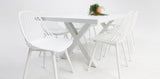 Ravenne Persia 9pc Dining Setting - White