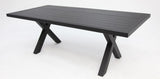 Ravenne Frankie 9pc Dining Setting with 2 x Armchairs - Black