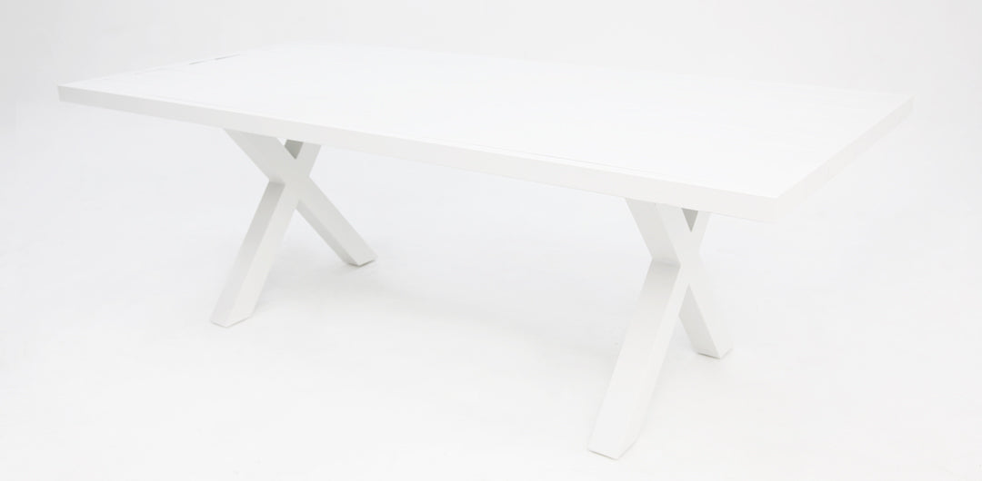 Ravenne Fantail 9pc Dining Setting - White