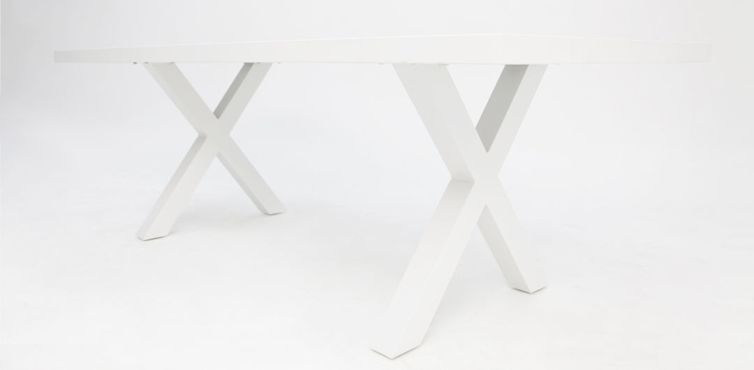 Ravenne Fantail 9pc Dining Setting - White