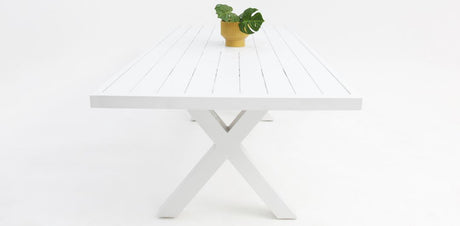 Ravenne Frankie 9pc Armchair Dining Set - White